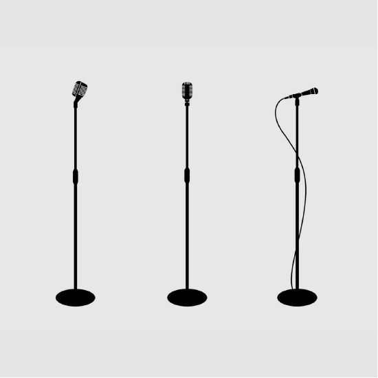 Adjustable microphone stand for professional audio setup