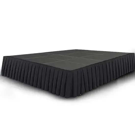 Covered mini stage with canopy for protected performances