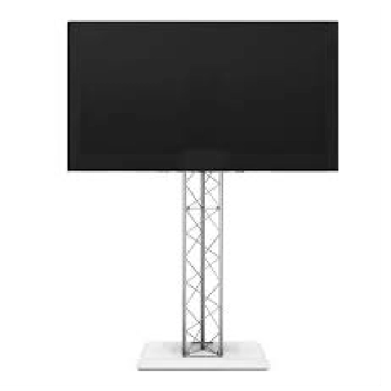 Truss structure with integrated TV and display mounting system